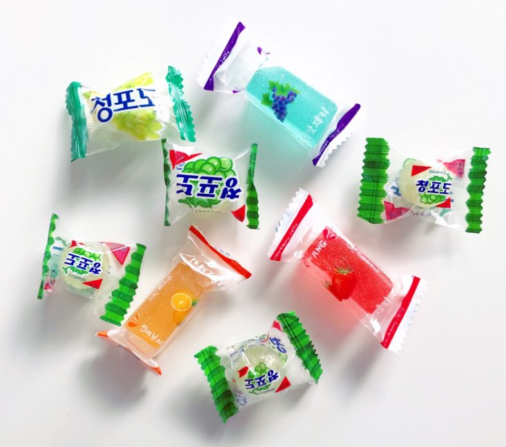 Korean Snacks Box 2019 - Candy Pieces Top
