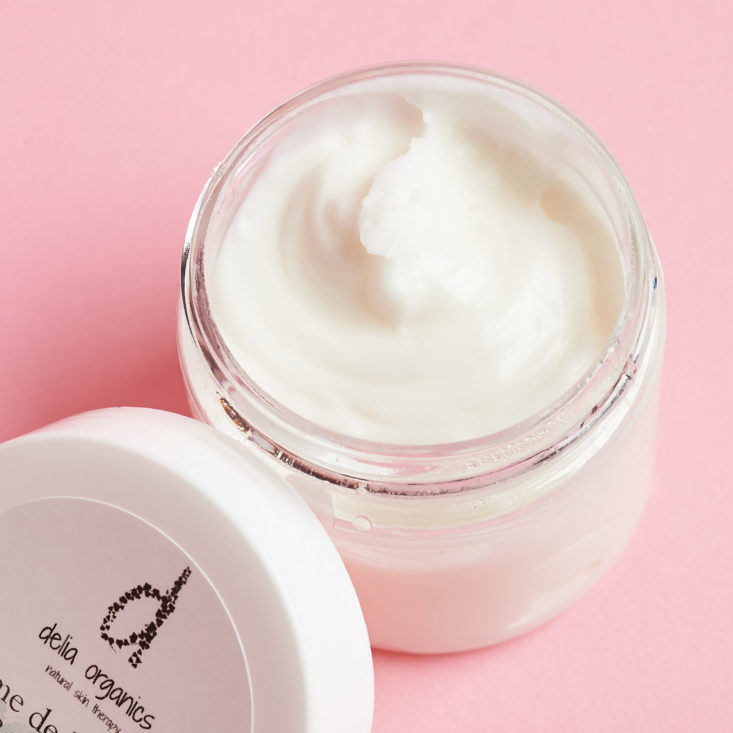 Love Goodly April May 2019 review body cream open detail