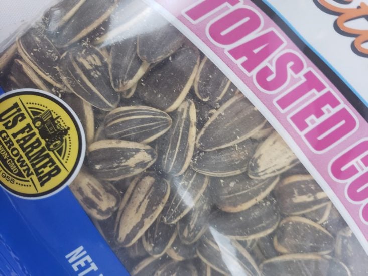 MONTHLY BOX OF FOOD AND SNACK REVIEW MAY 2019 - Kettle Roast Toasted Coconut Sunflower Seeds Package Closer