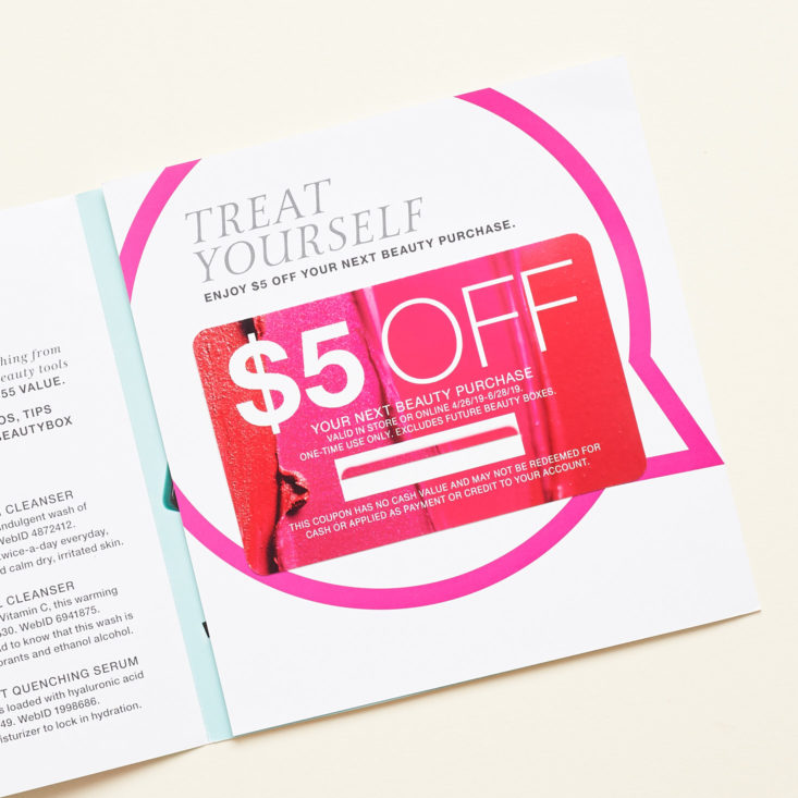 Macys Beauty Box May 2019 beauty subscription review discount card
