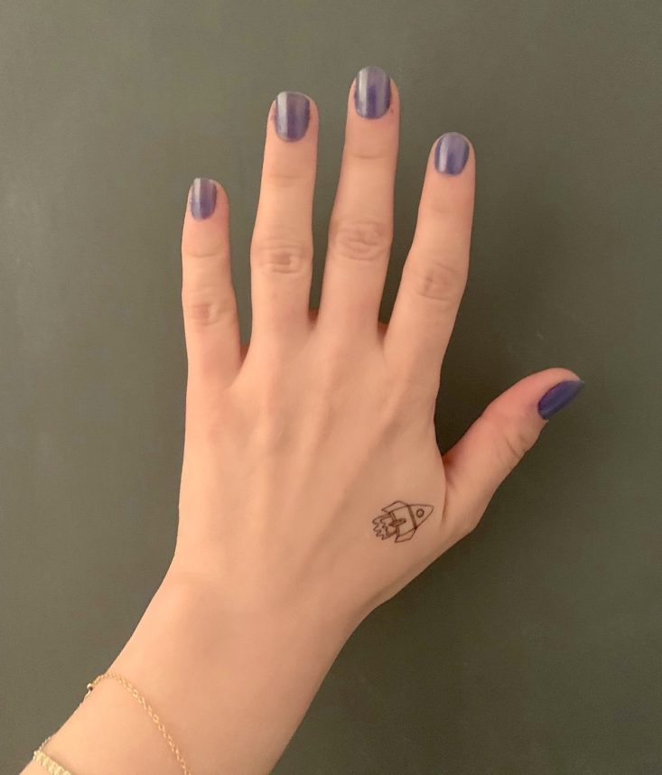 MoonBox by Gaia Collective Subscription Review May 2019 - Inked by Dani Hand Drawn Temporary Tattoos 3 On Hand Top