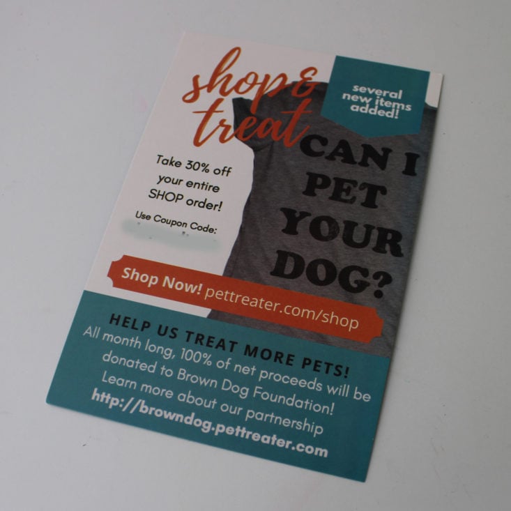 Pet Treater May 2019 - Booklet Back