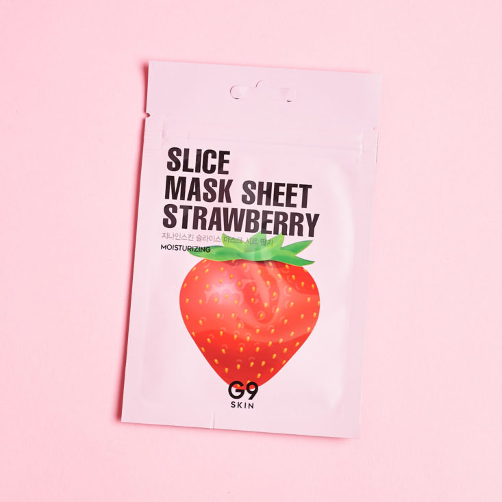 Piibu April 2019 sheet mask subscription review strawberry mask