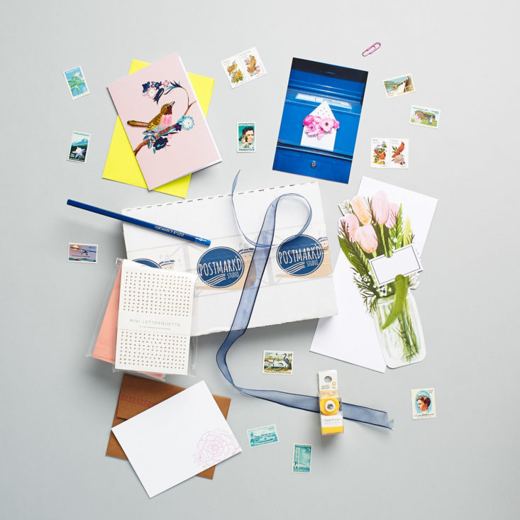 Postmarkd Studio May 2019 stationary subscription box review all contents