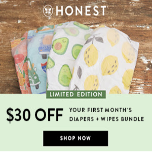 Honest Company Coupon $30 Off Bundle