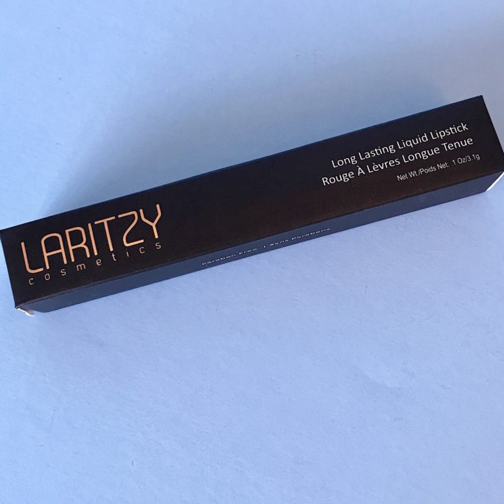 SinglesSwag May 2019 - LaRitzy Cosmetics Long Lasting Liquid Lipstick Front