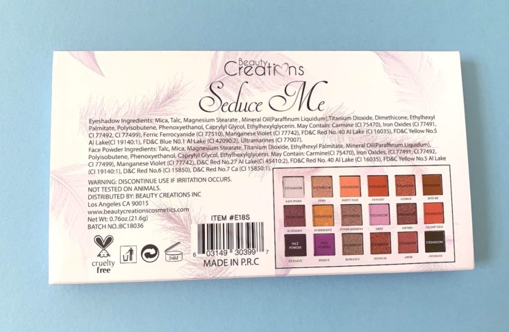 Slay Glam May 2019 - Beauty Creations Seduce Me Palette 2