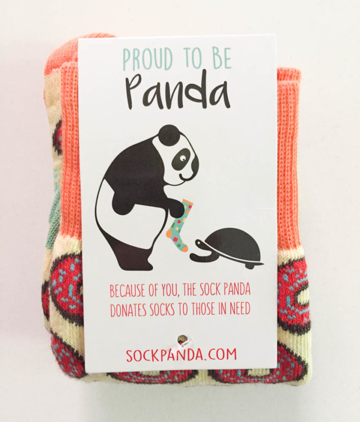 Sock Panda Men April 2019 - Small Donut Socks Package Front