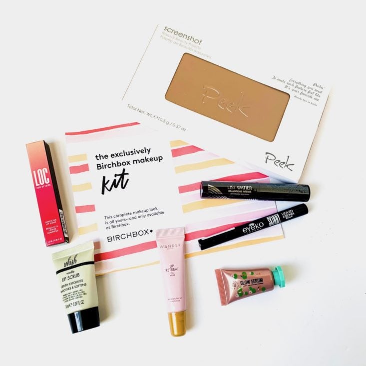 The Exclusively Birchbox Makeup Kit Review - All Products Group Shot Top