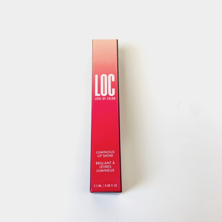 The Exclusively Birchbox Makeup Kit Review - Love of Color Luminous Lip Shine - Beam Package Top