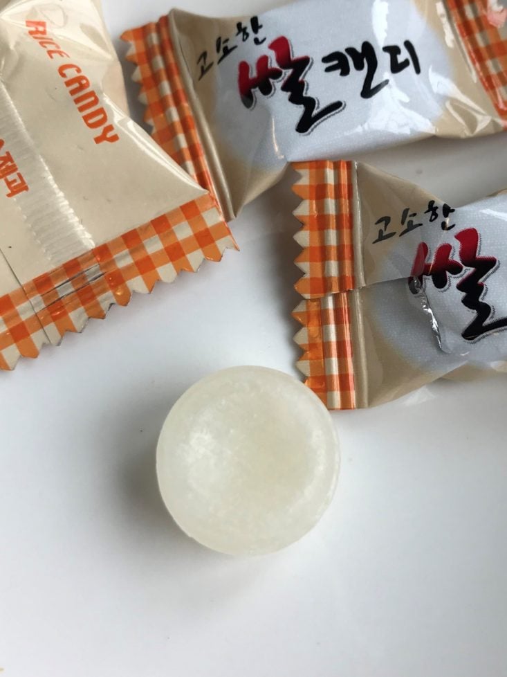 Universal Yums “South Korea” May 2019 - Mammos Rice Candy Opened Top