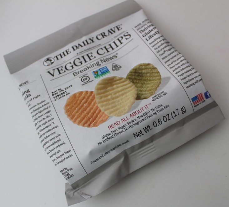 Vegan Cuts Snack May 2019 - Chips 1 Top