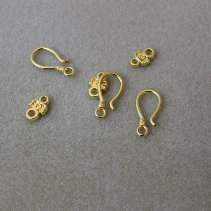 Bargain Bead Box June 2019 - 3 Pieces Hook and Eye Clasps