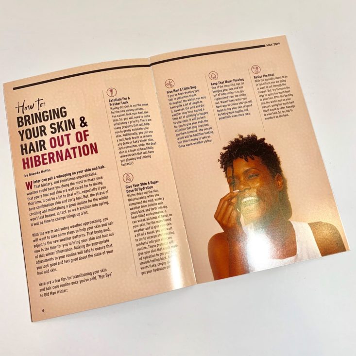 Brown Sugar Box May 2019 - Magazine 3