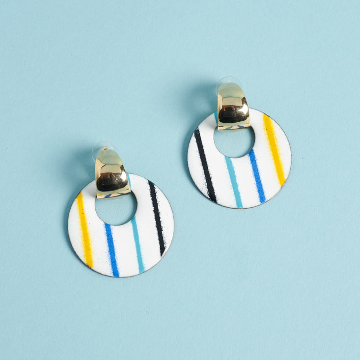 CHC Vintage April 2019 striped earrings