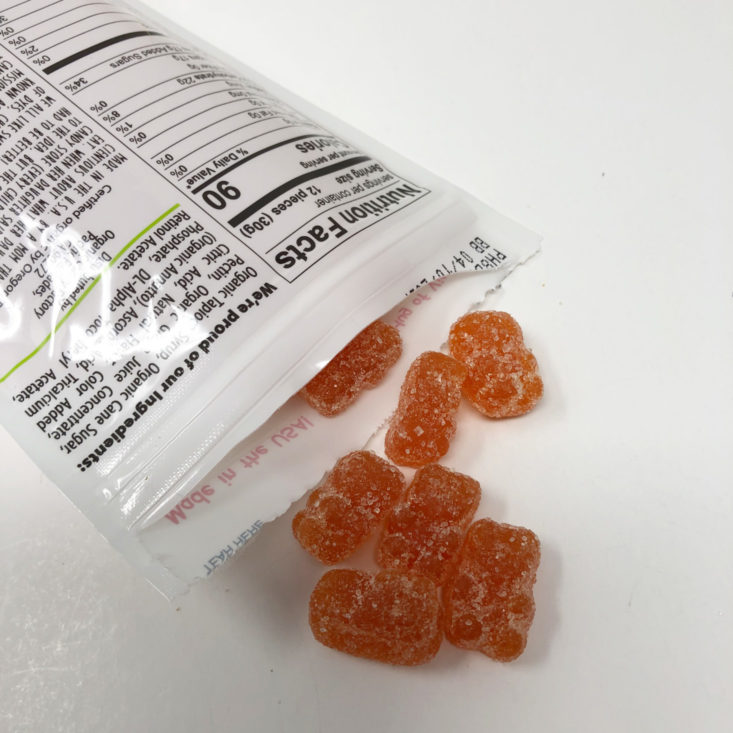 Explore Local Box Los Angeles, California June 2019 - Organic Candy Factory Gummy Cubs in Cubilicious Peach 3