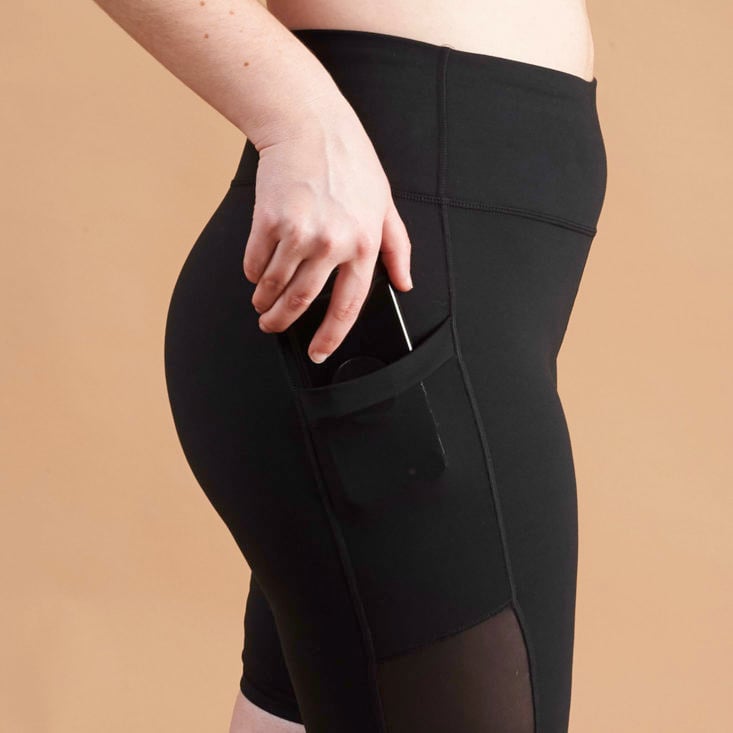 Fabletics May 2019 bike shorts with pocket