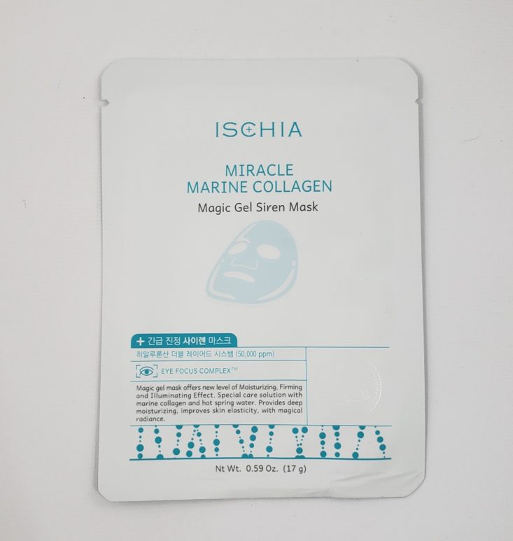 Facetory Lux Plus Review Summer 2019 - Ischia Miracle Marine Collagen Magic Gel Siren Mask 1 Top