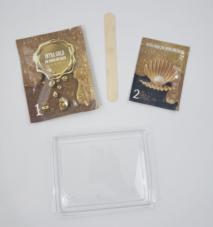 Facetory Lux Plus Review Summer 2019 - Nohj Intra Gold 24K Modeling Mask 3 Top