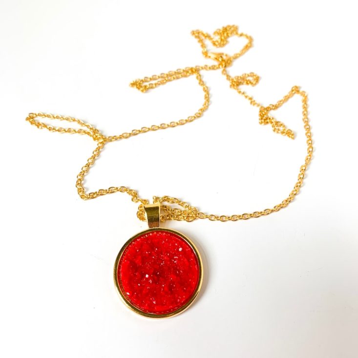 Fruit For Thought “Cherry Berry” May 2019 - Designs by Katieleigh Cherry Druzy Necklace 3