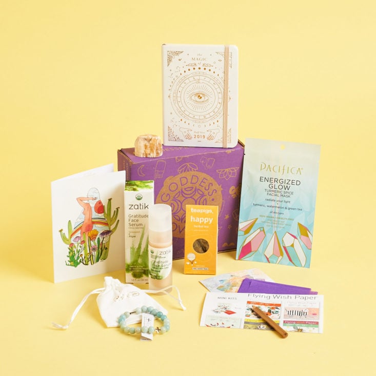 Goddess Provisions June 2019 subscription box reviewall contents