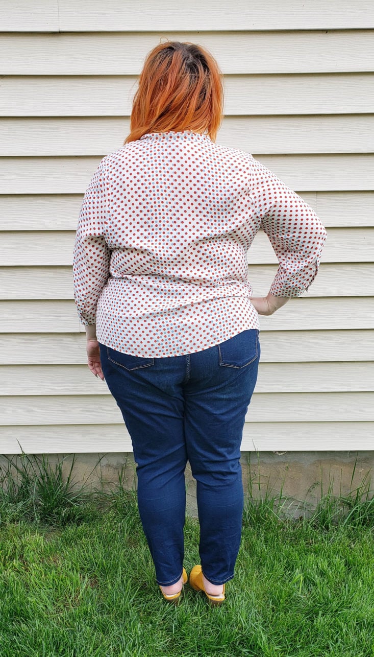 Gwynnie Bee Box May 2019 - Tie Neck Dot Print Top by Modcloth 6