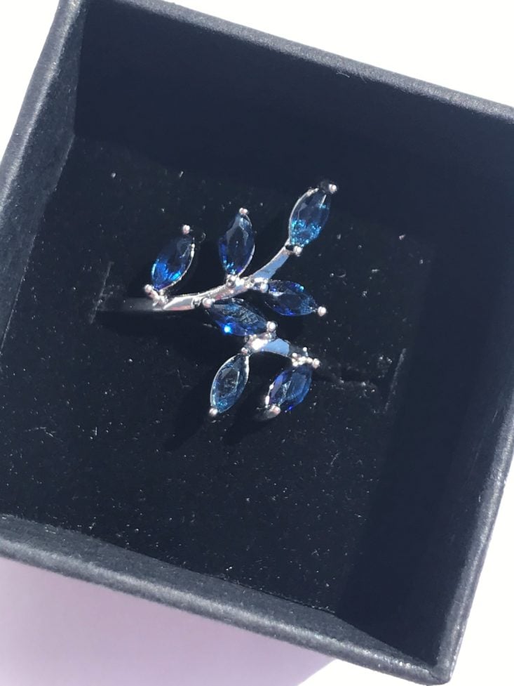 Jewelry Subscription Box Review June 2019 - Leaf Gemstone Ring Box