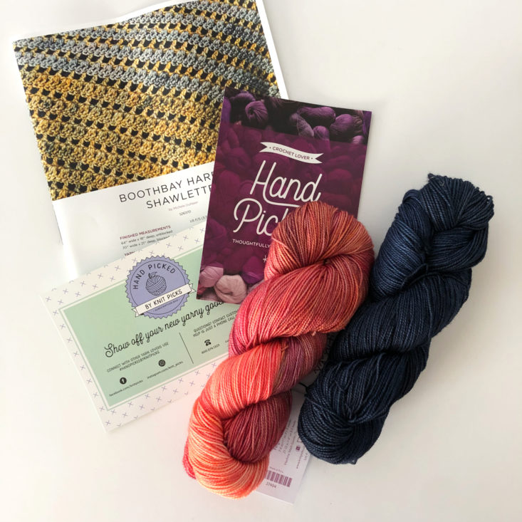 Knit Picks Yarn Subscription Box Review May 2019 - All Contents Top View