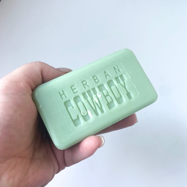 Lucky Vitamin Man June 2019 - Herban Cowboy Vegan Milled Soap in Forest Open Front