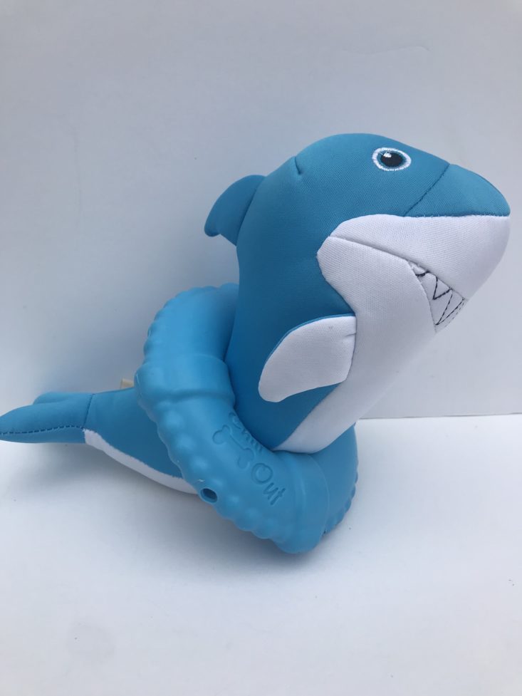Mini monthly mystery box for dogs June 2019 - shark toy Front