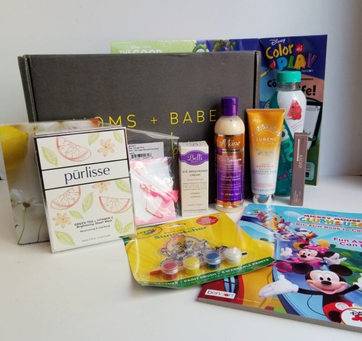 Mom + Babes Box June 2019 all items