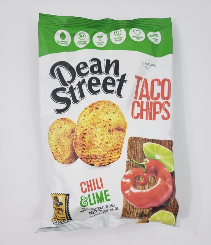 Monthly Box of Food and Snacks June 2019 - Dean Street Taco Chips 1