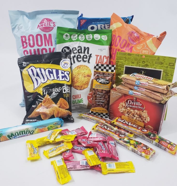Monthly Box of Food and Snacks June 2019 - Group Shot