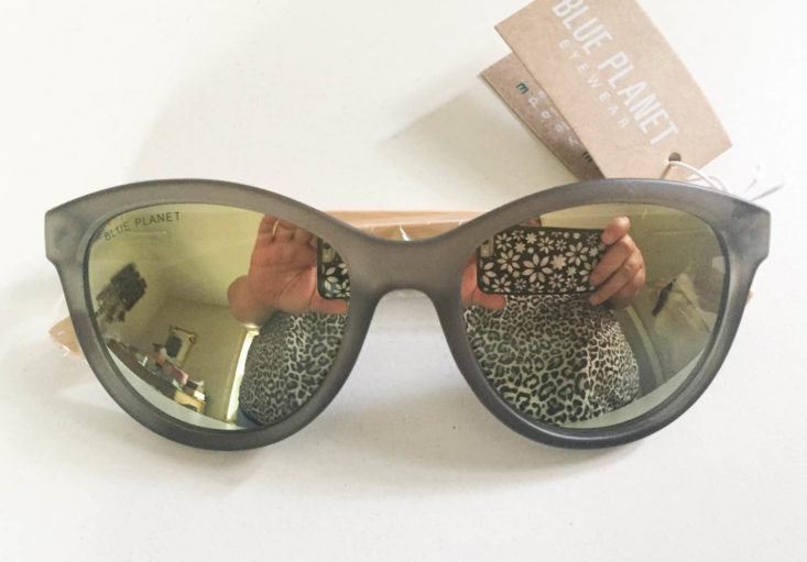 My Fashion Crate Subscription Review May 2019 - August Bamboo Sunglasses by Blue Planet 1 Front
