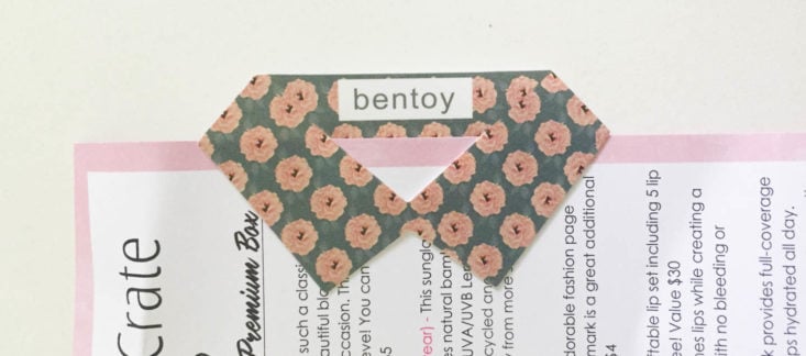My Fashion Crate Subscription Review May 2019 - Making Shirts Bookmark by Bentoy 3 Top