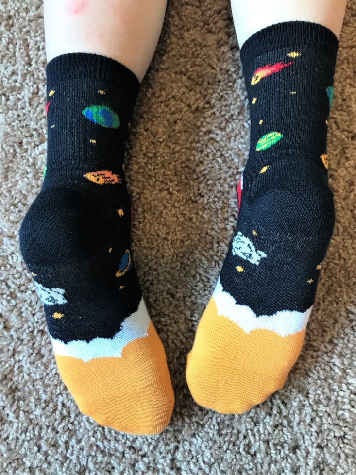 Panda Pals Socks June 2019 - Rocket Socks On Back