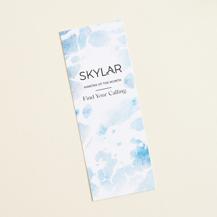 skylar bookmark front design