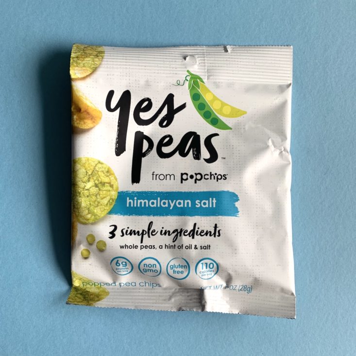 SnackSack Classic May 2019 - Popchips Yes Peas Popped Pea Chips 1