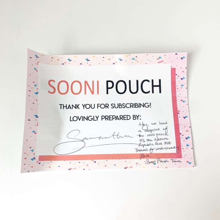 Sooni Mini Pouch June 2019 - Samantha