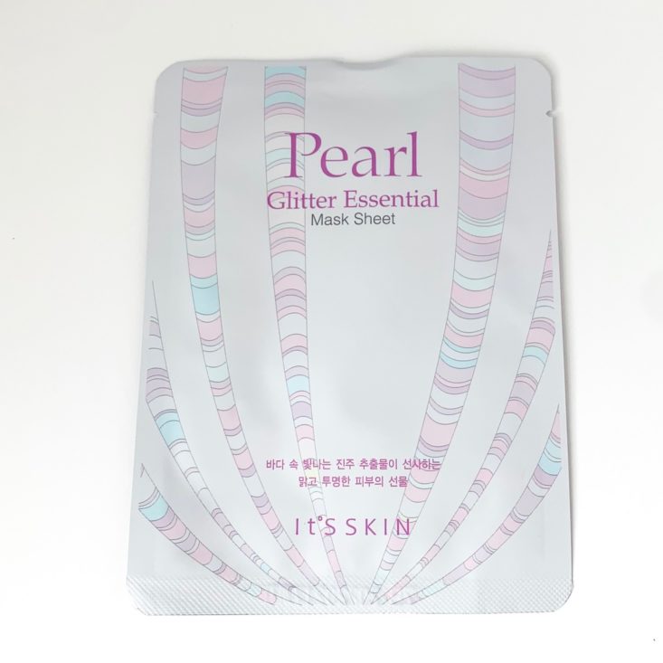 Sooni Pouch June 2019 Review - It’s Skin Pearl Glitter Essential Mask Top