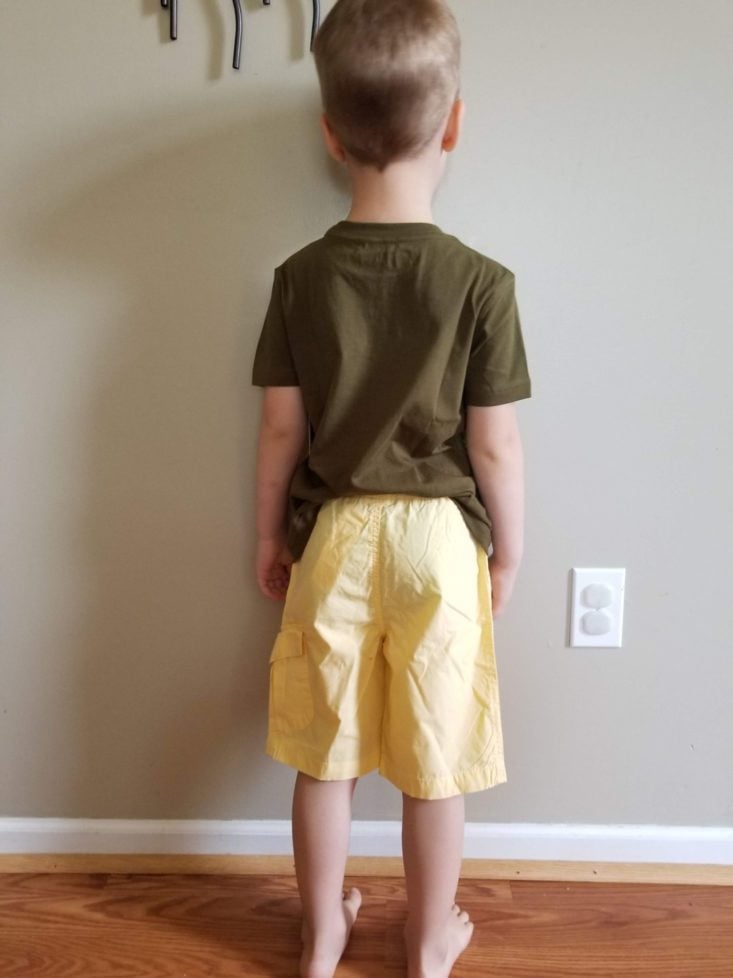 Stitch Fix Kids Boys June 2019 yellow shorts modeled