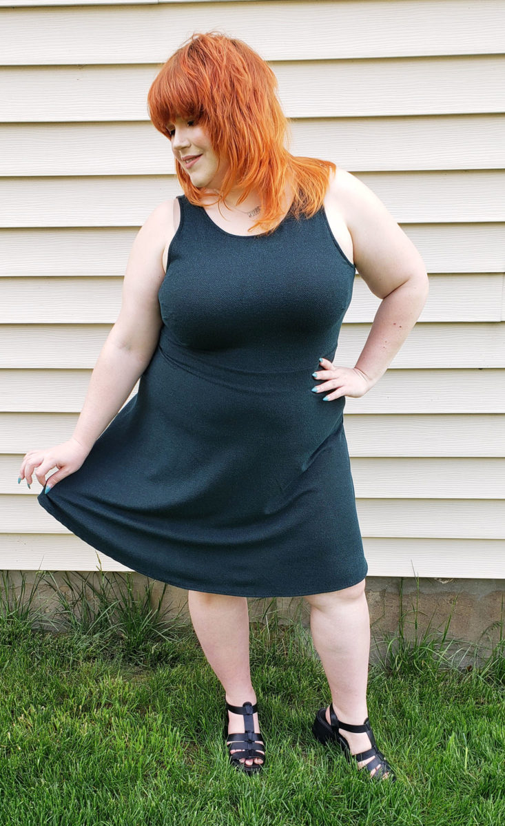 Stitch Fix Plus Size Clothing Box Review May 2019 – Micah Crisscross Back Dress by Gilli 2 Front
