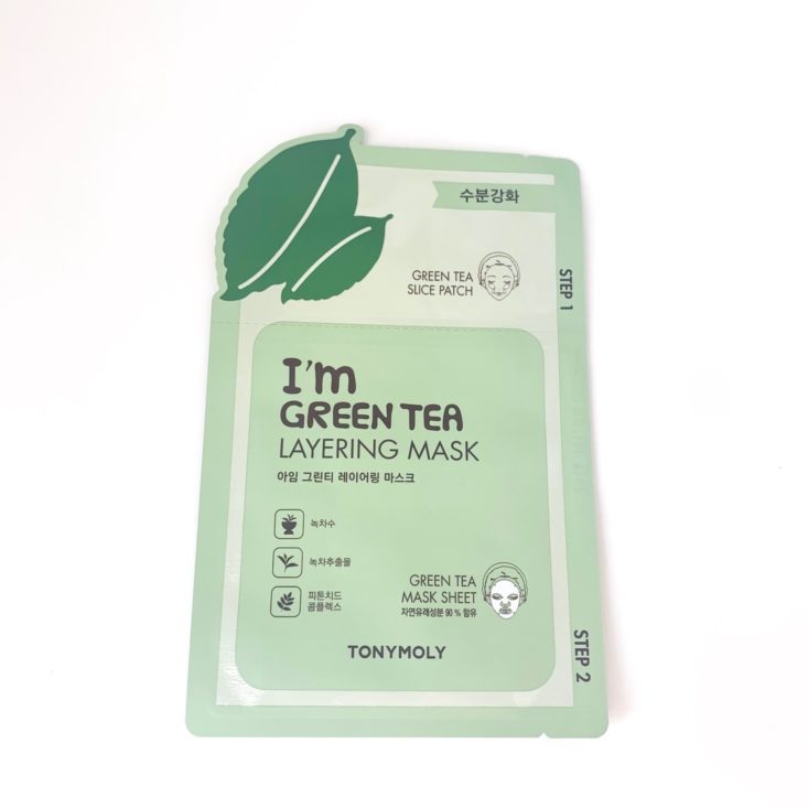 TONYMOLY Monthly Bundle Review May 2019 - Layering Sheet Mask in Green Tea Top