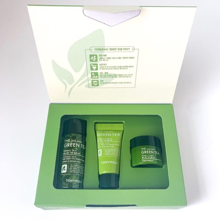 TONYMOLY Monthly Bundle Review May 2019 - The Chok Chok Green Tea Special Kit 2 Top