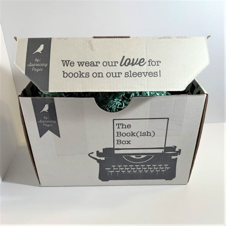 The Bookish Box “I Ship It” April 2019 - Open Box Front