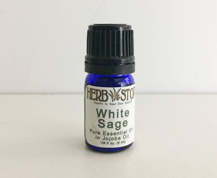 Aroma Box by Herb Stop Essential Oil June 2019 - White Sage Front