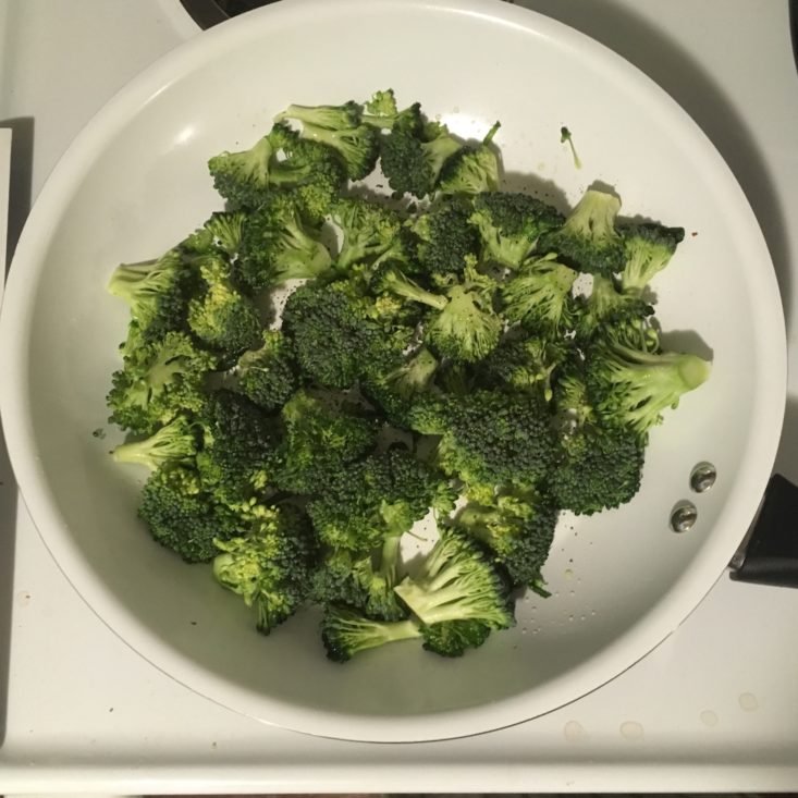 broccoli saute in a pan