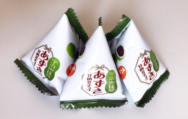Bokksu June 2019 - Chocolate Azuki Beans Uji Matcha Bag Top