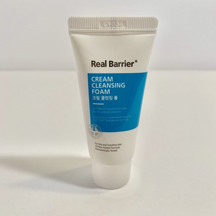 BomiBox May 2019 Review - Real Barrier Cream Cleansing Foam, 30g 1 Front