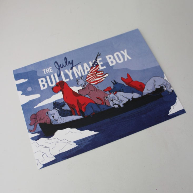 Bullymake Box July 2019 - Information Card Frontside Top